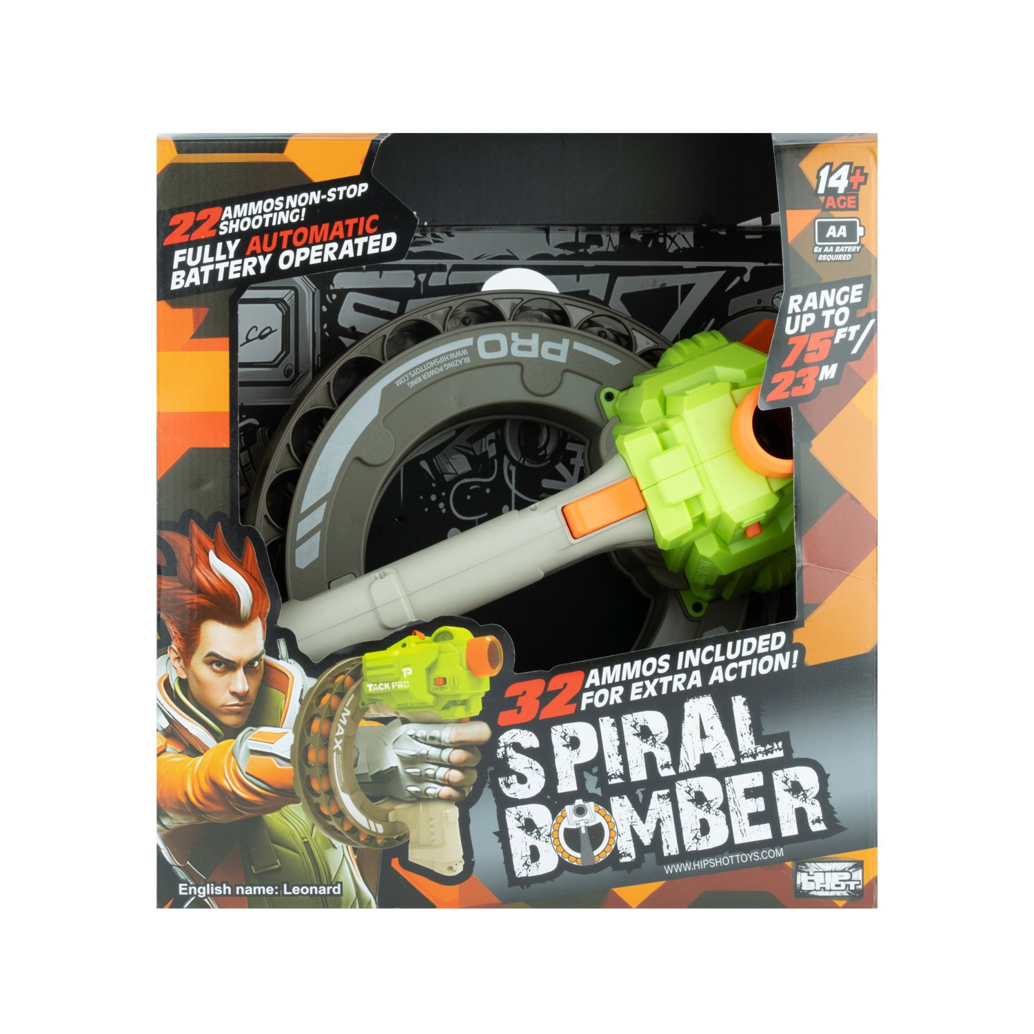 Žaislinis šautuvas su kamuoliu SPIRAL BOMBER-0