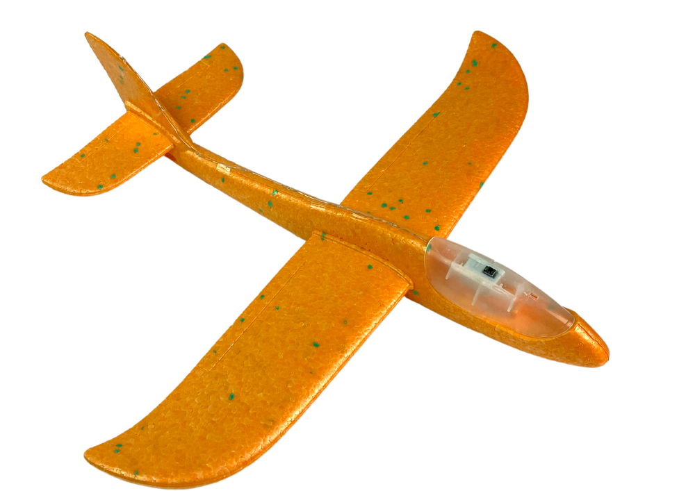 Didelis lėktuvas iš putplasčio, oranžinis - 5
