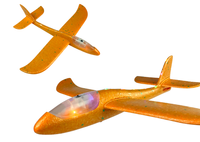 Didelis lėktuvas iš putplasčio, oranžinis - 4