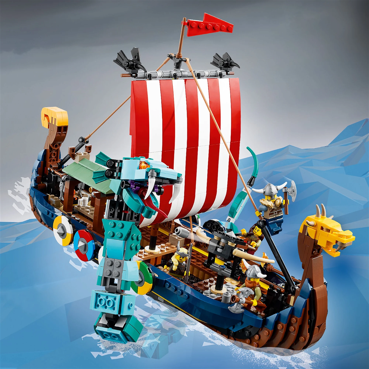 Konstruktorius LEGO® Creator Vikingų laivas ir Midgardo gyvatė 31132 - 3