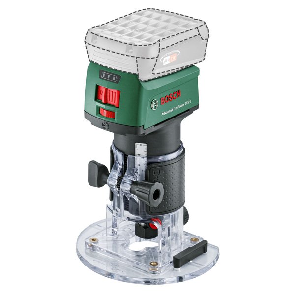 Akumuliatorinė freza BOSCH AdvancedTrimRouter 18V-8 Solo, 18 V, 38 mm, be akumuliatoriaus - 1