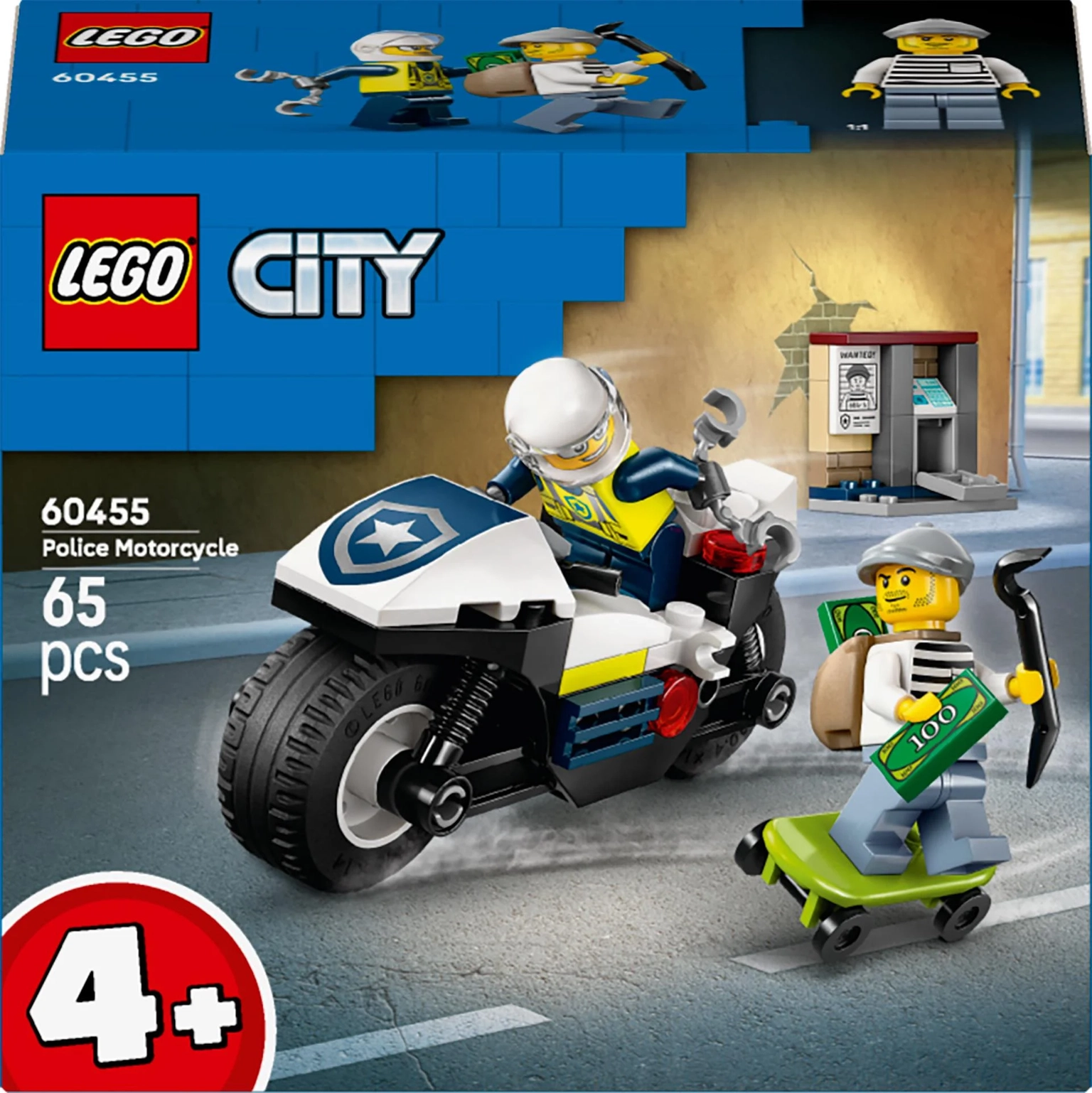 Konstruktorius LEGO City Police Motorcycle Chase - 1