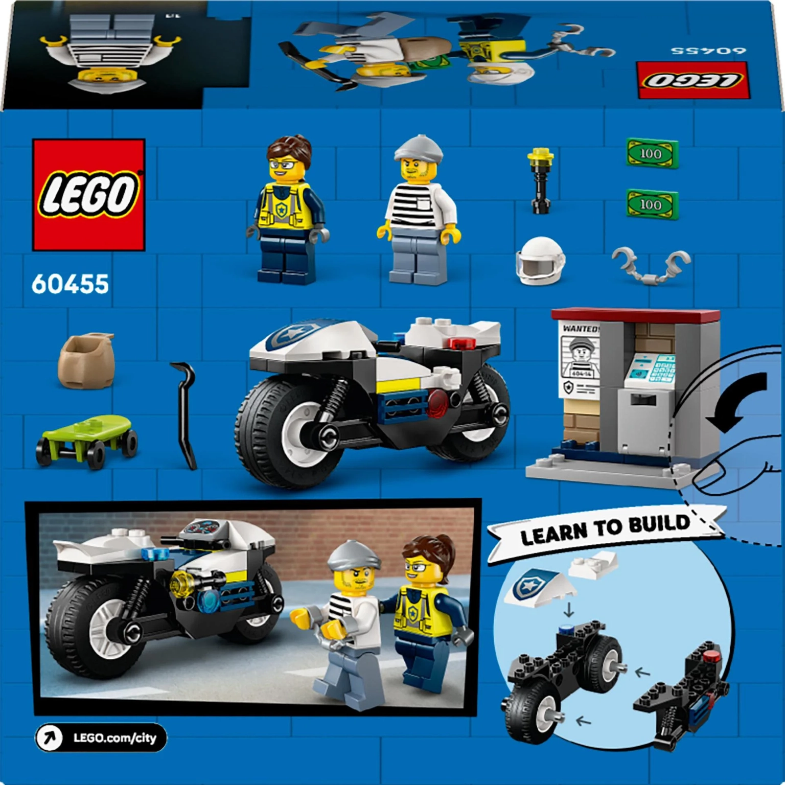 Konstruktorius LEGO City Police Motorcycle Chase - 2