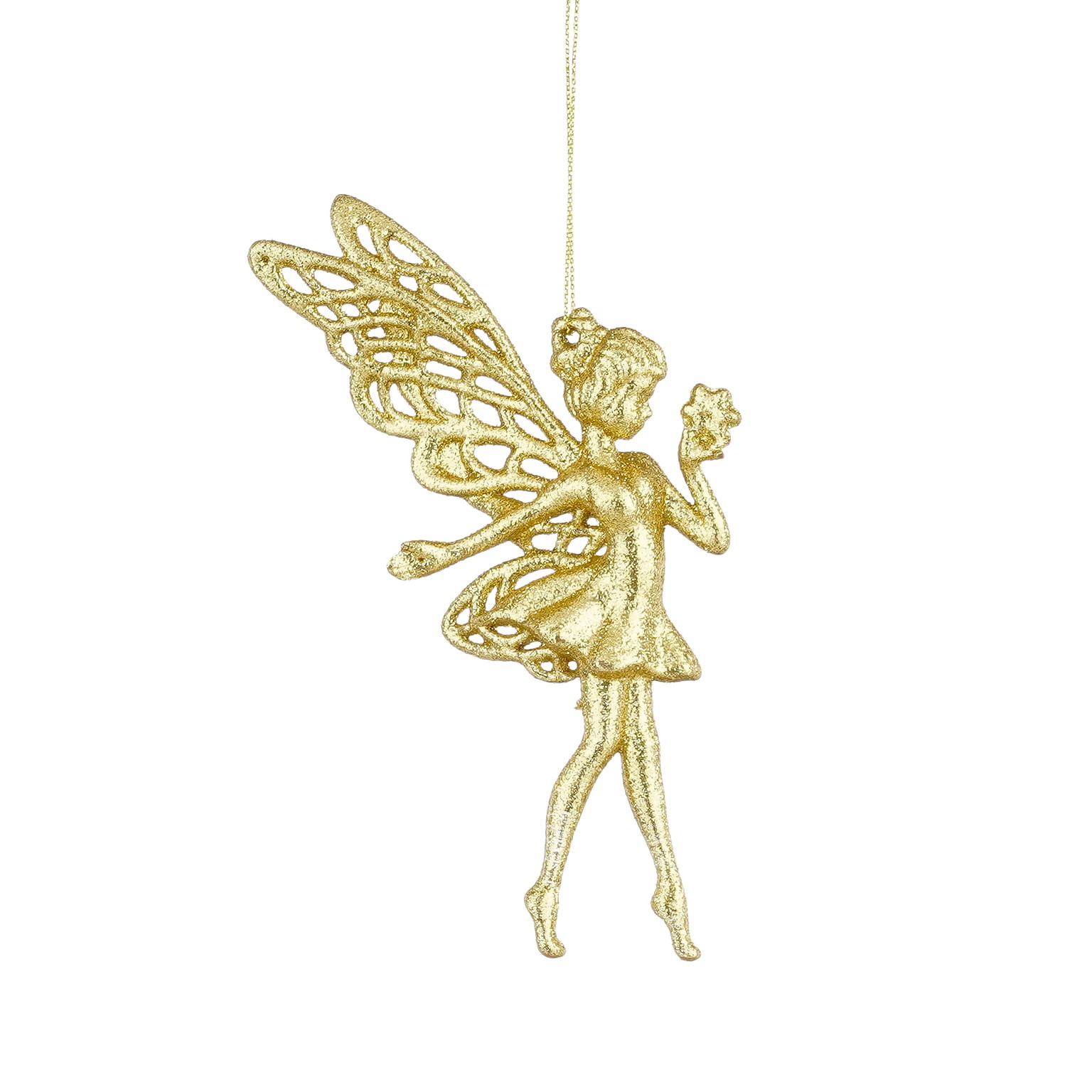Pakabinama kalėdinė dekoracija FAIRY, auksinės sp., 9 x 1 x 15 cm-0