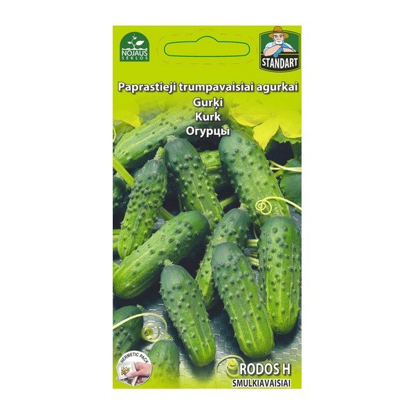 Paprastųjų trumpavaisių agurkų sėklos RODOS H, 0,5 g