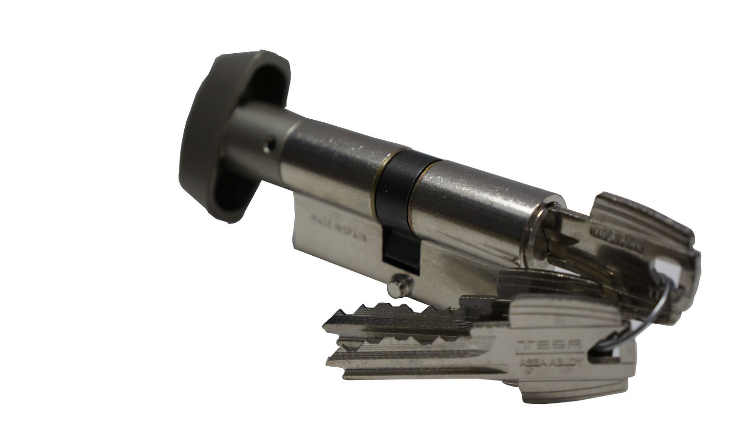 Spynos cilindras TESA su užsuktuku, 35x45 mm, 3 raktai, nikelio sp.