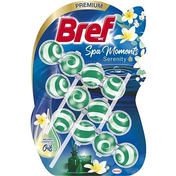 WC valiklis - gaiviklis BREF Spa Moments Serenity, 3 x 50 g