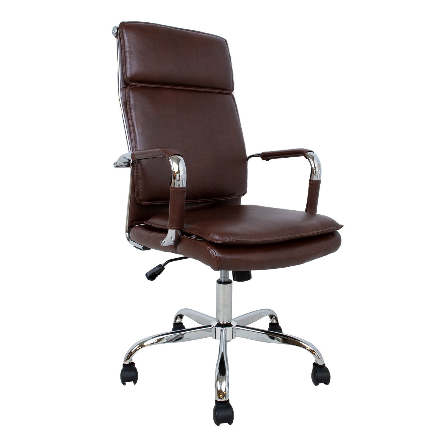 Biuro kėdė ULTRA, 54,5x60xH106,5-116,5 cm, ruda