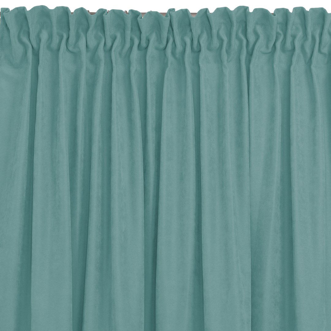 Naktinė užuolaida MILANA TURQUOISE PLEAT, 220x225 cm - 1