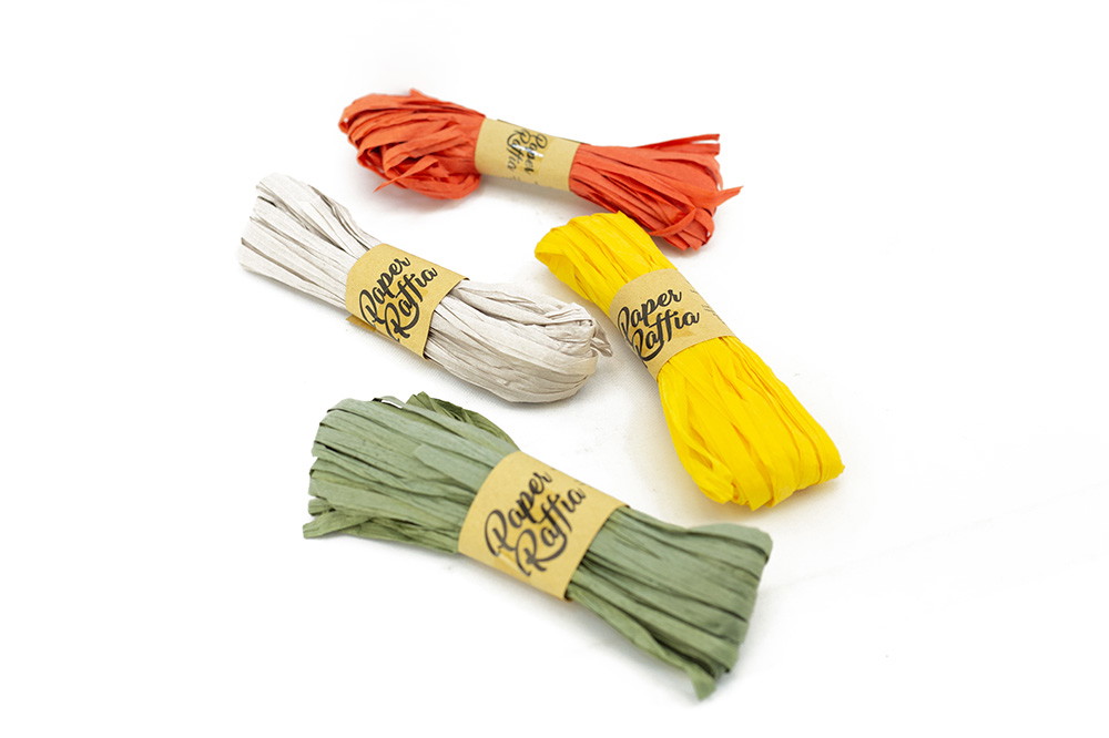 Dovanų pakavimo juostelė RAFFIA, įvairių rūšių, 15 m - 5
