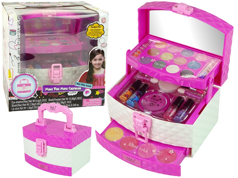 Vaikiškos kosmetikos rinkinys lagaminėlis