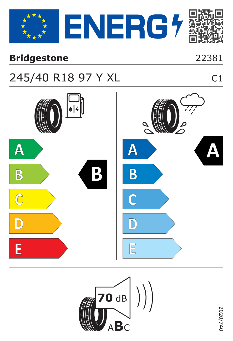 Bridgestone Turanza 6 245/40 R18 97 Y - ermitazas.lt