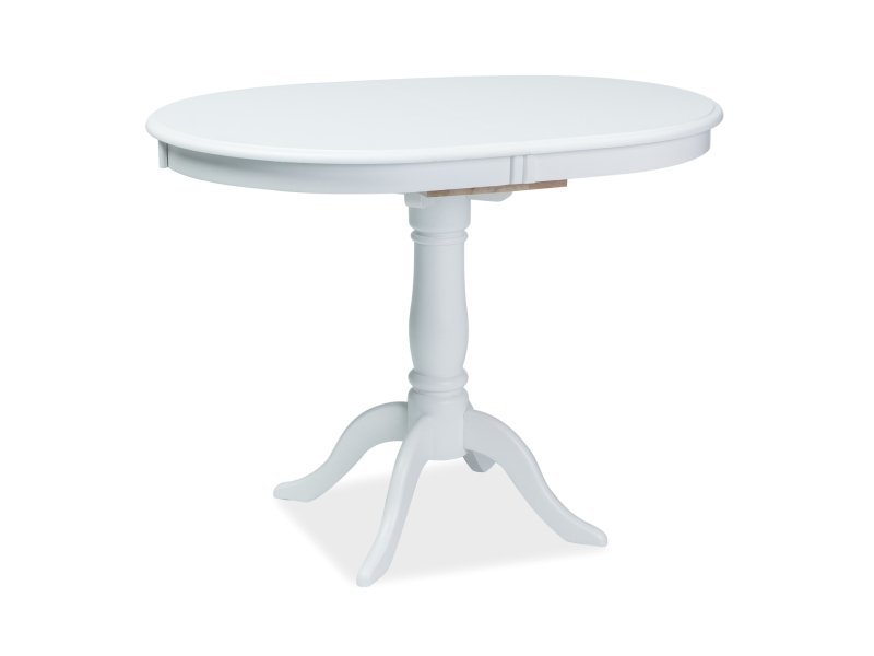 Valgomojo stalas DELLO, 100 x 70 cm, baltas
