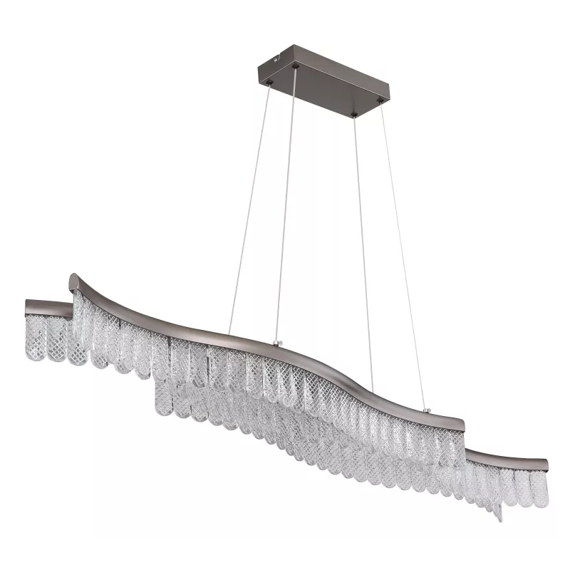 Pakabinamas LED šviestuvas GLOBO JULIET, 35W, 3200K 4480lm, akrilo kristalai, 108x18x135cm-1