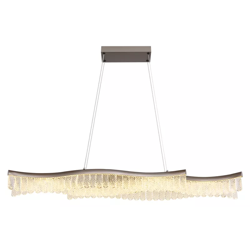 Pakabinamas LED šviestuvas GLOBO JULIET, 35W, 3200K 4480lm, akrilo kristalai, 108x18x135cm - 3