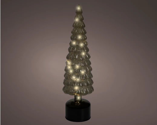 Elektrinė LED dekoracija LUMINEO EGLĖ, IP20, žalios sp., 3 x AA, 10 x 34 cm-1