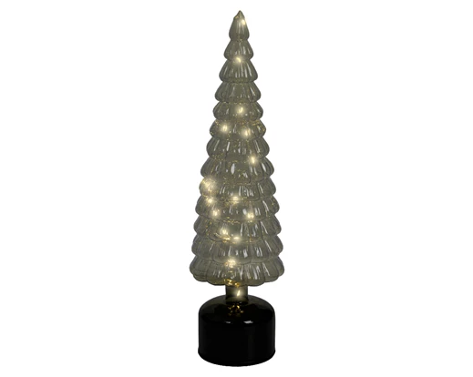 Elektrinė LED dekoracija LUMINEO EGLĖ, IP20, žalios sp., 3 x AA, 10 x 34 cm-0