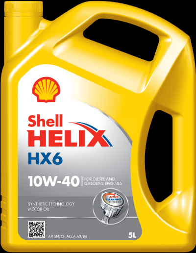 Automobilinė variklio alyva SHELL HELIX HX6 10W-40 5L