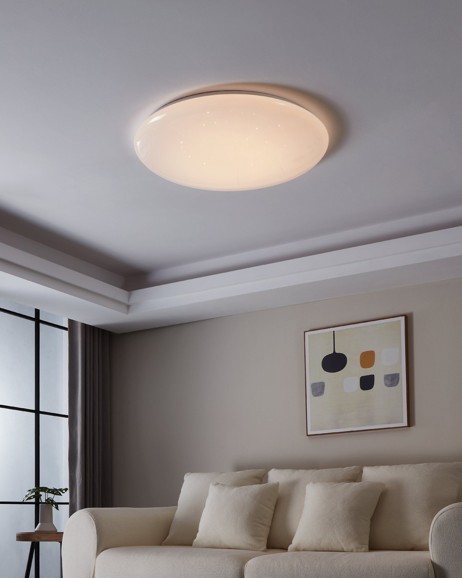 Lubinis LED šviestuvas EGLO GIRON-S CRYSTAL EFFECT 54,5W 3000-5000K 6500lm Ø76cm su pultu - 4