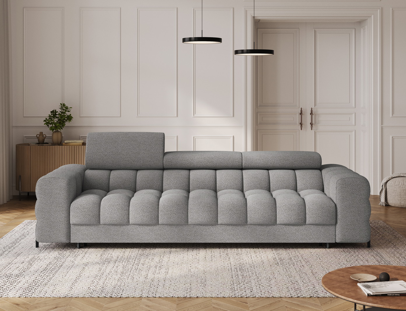 Sofa-lova Festello, pilka sp., 100 x 260 cm x 96 cm - 2
