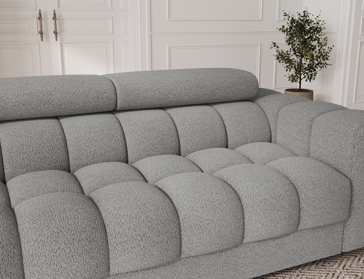 Sofa-lova Festello, pilka sp., 100 x 260 cm x 96 cm - 6