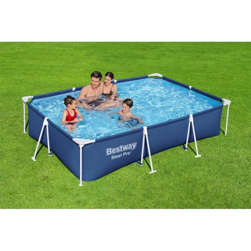 Karkasinis baseinas BESTWAY Steel Pro Frame, mėlynos sp., 3300 l, 300 x 201 x 66 cm-1