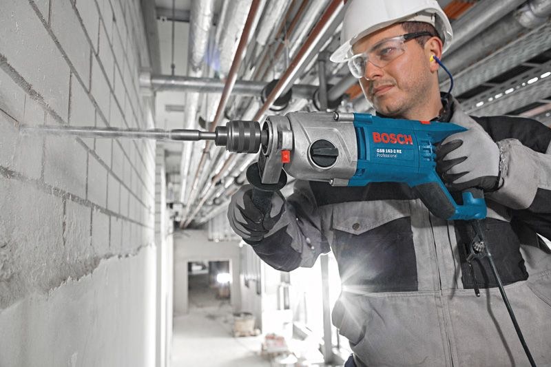 Smūginis gręžtuvas BOSCH PRO GSB 162-2 RE, 1500 W - 3