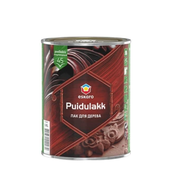 Medienos lakas ESKARO PUIDULAKK 45, pusiau matinis, 950 ml-0