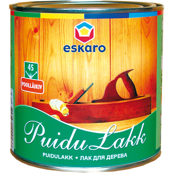 Medienos lakas ESKARO PUIDULAKK 45, pusiau matinis, 950 ml