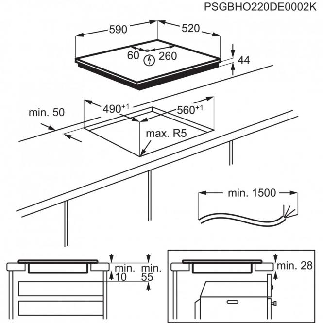 Indukcinė kaitlentė Electrolux EIV64453 - 6
