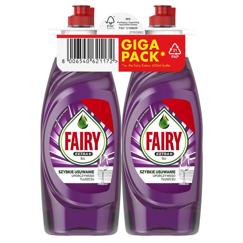 Indų ploviklis FAIRY SC Lilac, 2 x 650 ml-0