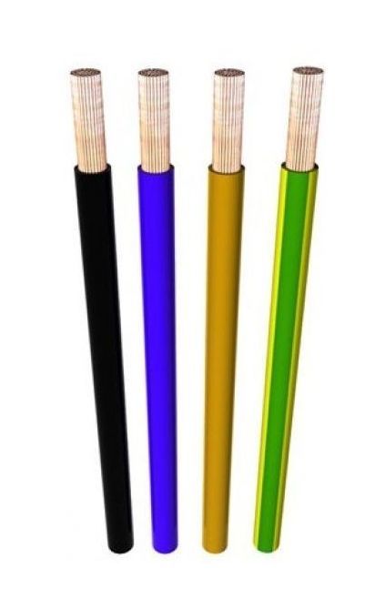 Instaliacinis kabelis, Lietkabelis PV3 (H07V-K), 1,5 mm², rudas, 100 m-0