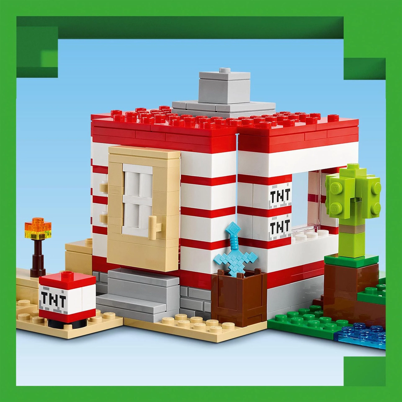 Konstruktorius LEGO Minecraft The TNT Junge House - 4