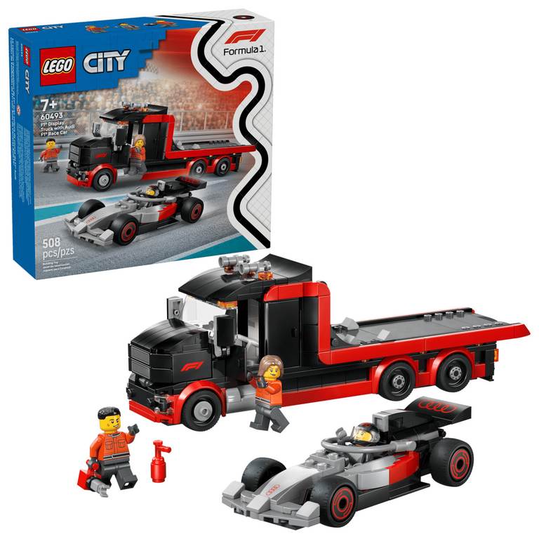 Konstruktorius LEGO City F1® Display Truck with Audi F1® Race Car - 2