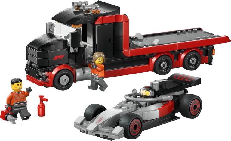 Konstruktorius LEGO City F1® Display Truck with Audi F1® Race Car - 3