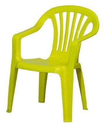 Plastikinė vaikiška kėdė SEDIA BABY, 37 x 40 x 52 cm, geltonos sp.