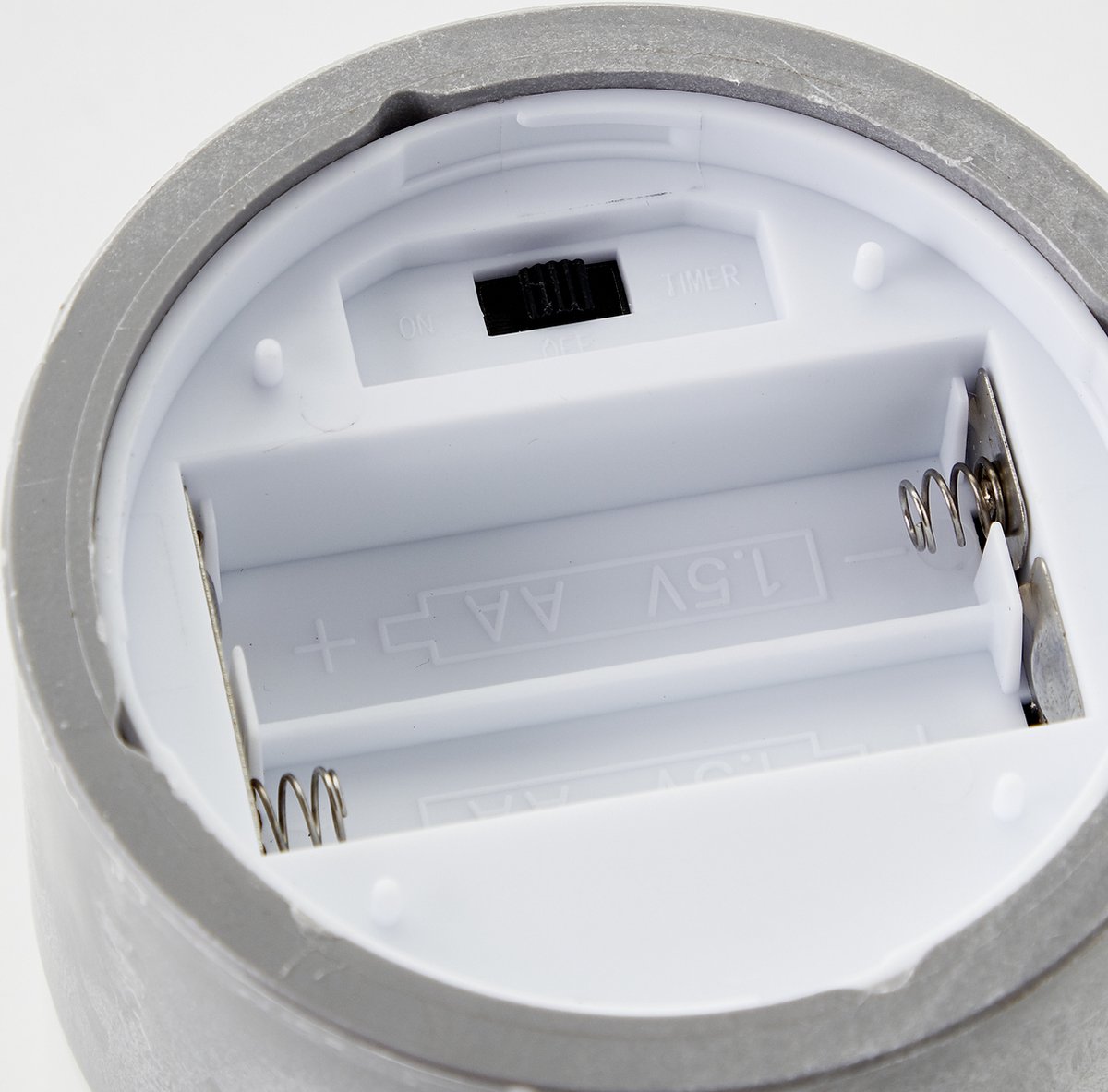 Stalinis LED šviestuvas BRILLIANT BOUGIE,IP44,2500K,2xAA,laikmatis,mat baltas stiklas,3vnt - 5