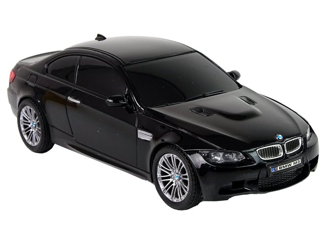 Automobilis BMW M3 su nuotolinio valdymo pultu ir šviesos efektais, 1:28, juodas - 7