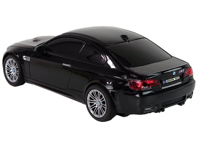 Automobilis BMW M3 su nuotolinio valdymo pultu ir šviesos efektais, 1:28, juodas - 5