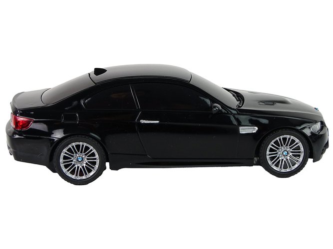 Automobilis BMW M3 su nuotolinio valdymo pultu ir šviesos efektais, 1:28, juodas - 6