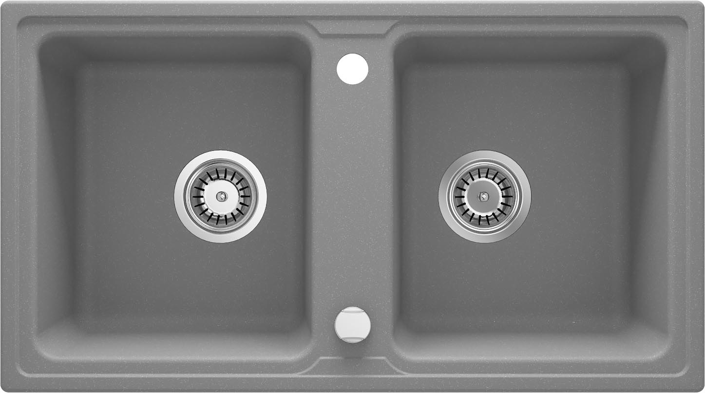 Deante granitinė virtuvinė plautuvė Deante Zorba ZQZ S203, Metallic grey - 1