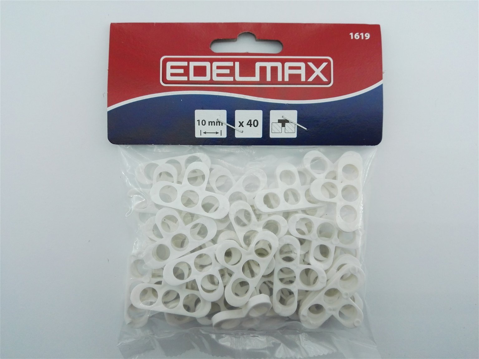Plytelių kryželiai EDELMAX, T formos, 10 mm storio, 40 vnt.
