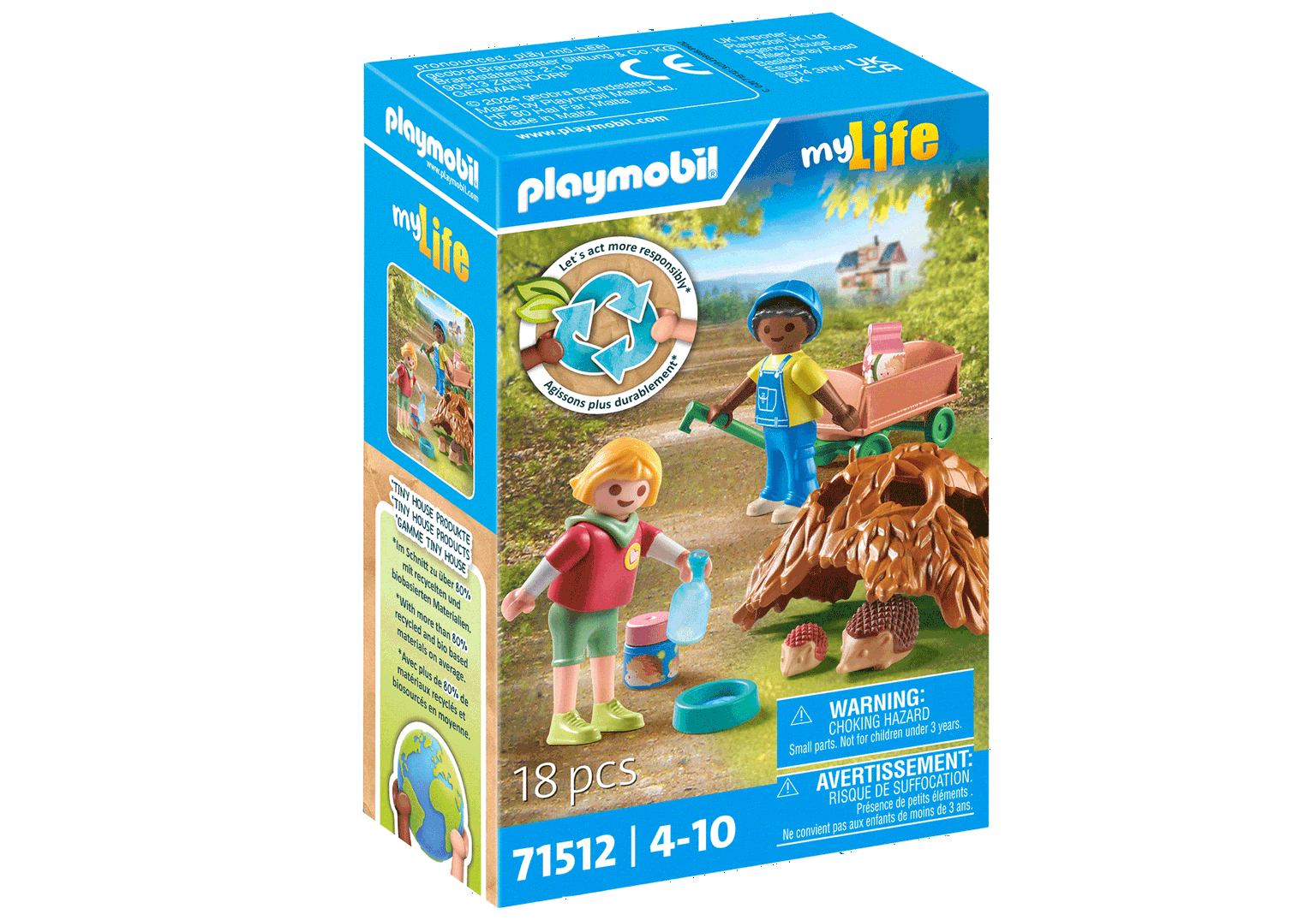 Ežiukų šeimynėlės priežiūra PLAYMOBIL MY LIFE  71512-0