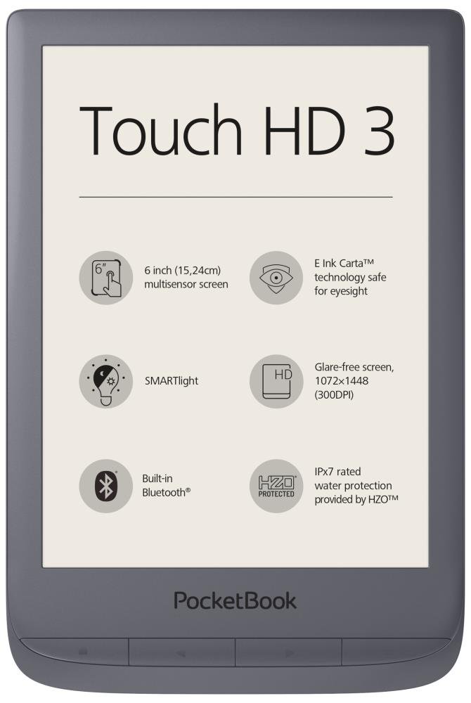 Elektroninė knygų skaityklė Pocketbook 3 Touch HD 3, 16 GB