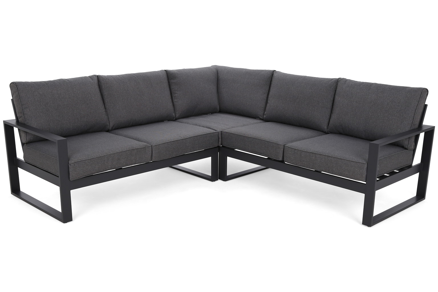 Lauko baldų komplektas Sorrento Comfort Corner, 7 vietų, tamsiai pilka - 4