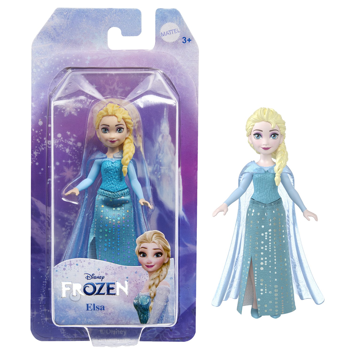 Mini lėlė Disney Frozen  Elza/Ana (1, 2 filmo dalis)
