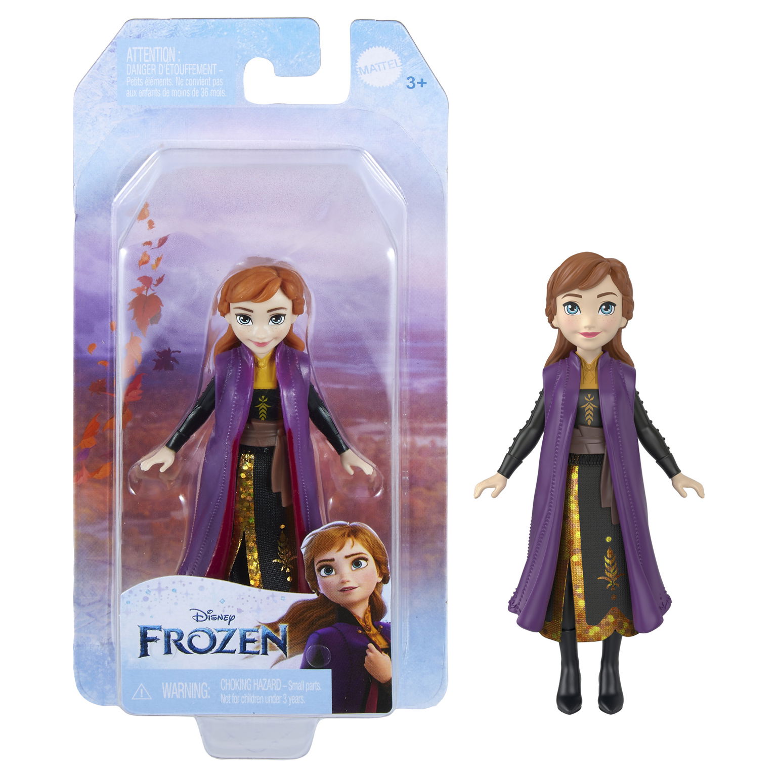 Mini lėlė Disney Frozen  Elza/Ana (1, 2 filmo dalis) - 2