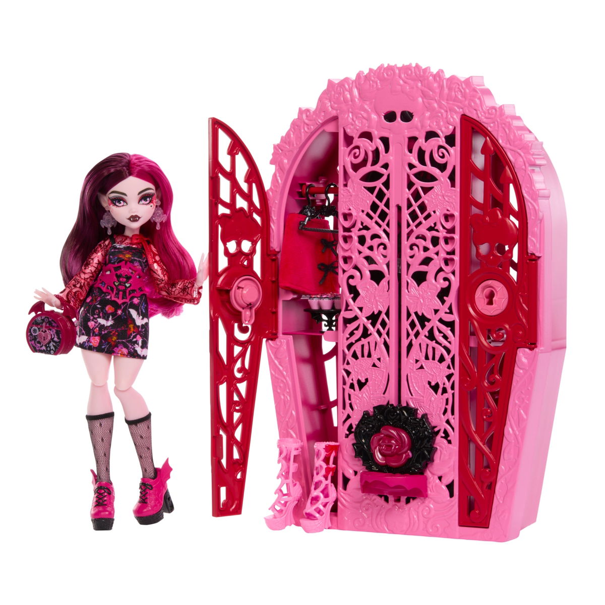 Siurprizų rinkinys – Drakulaura MONSTER HIGH SKULLTIMATES, vidurnakčio sodo serija-0
