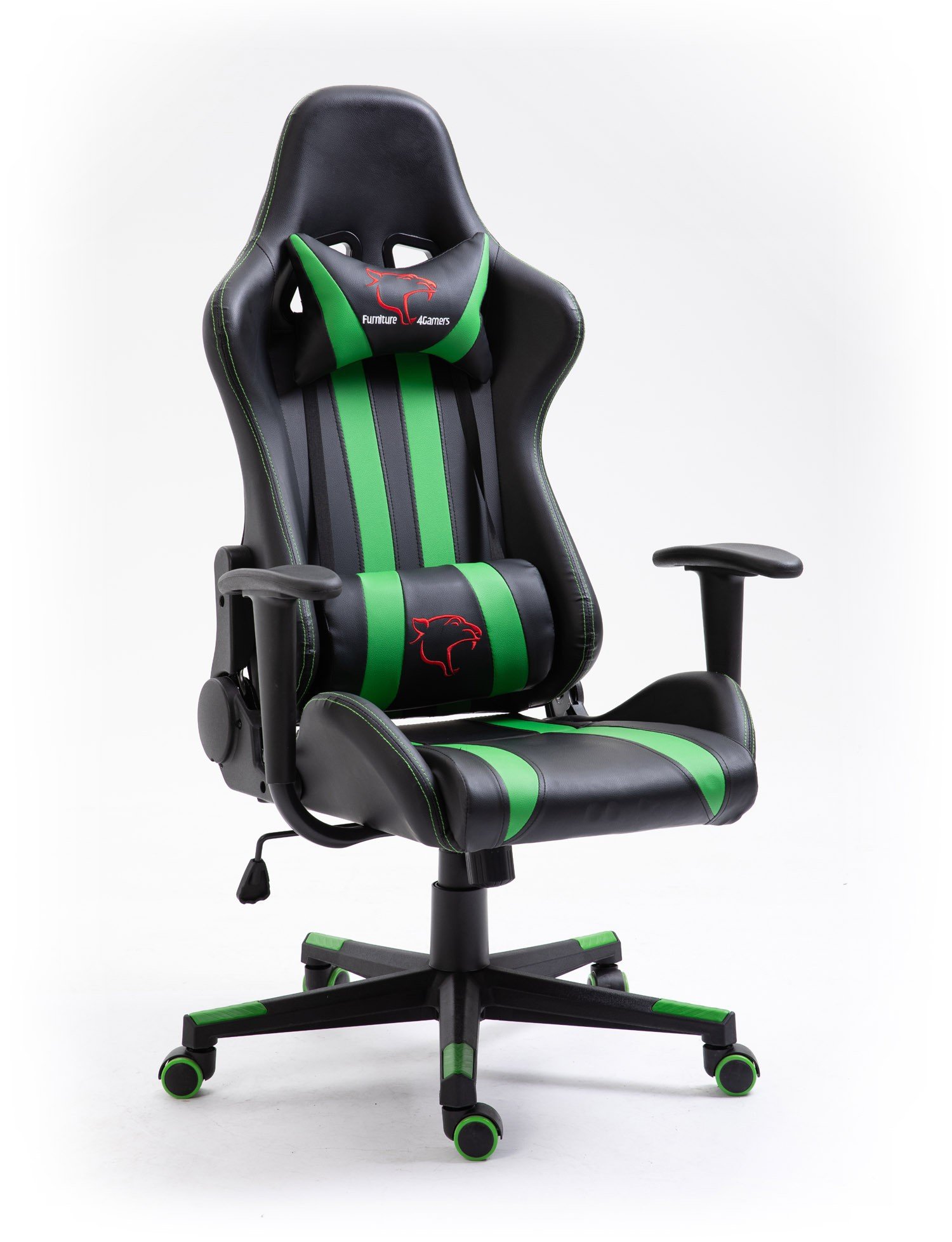 Žaidimų kėdė F4G FG33, juoda / žalia - 3