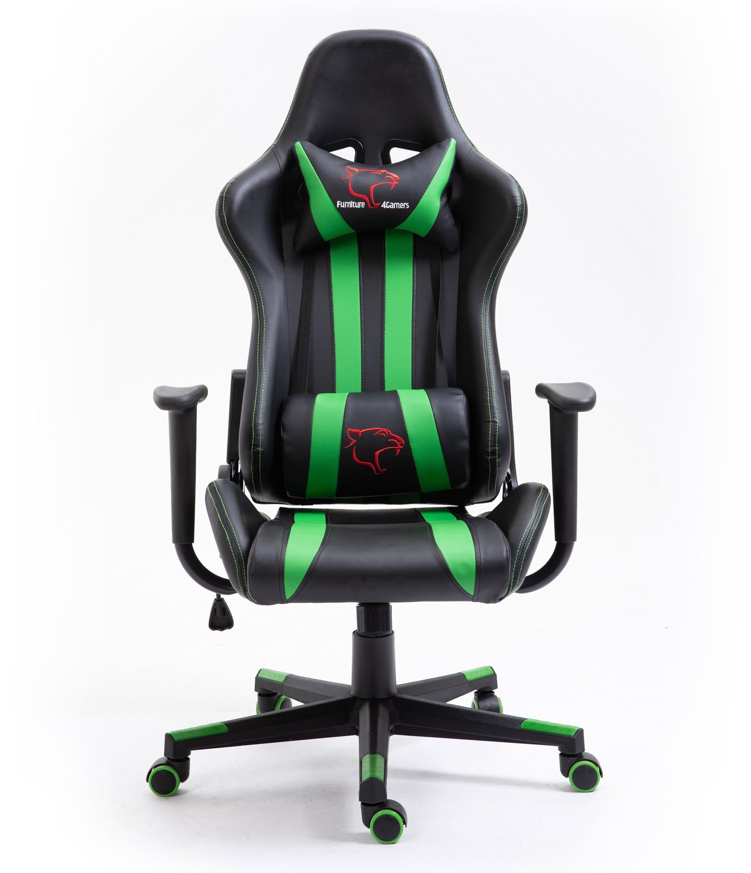 Žaidimų kėdė F4G FG33, juoda / žalia - 1